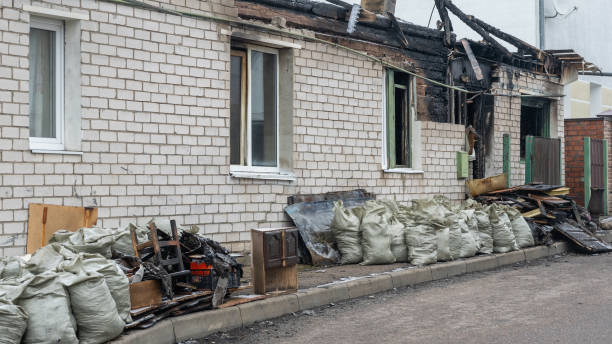 Professional Fire Damage Removal technician working in Round Hill, VA